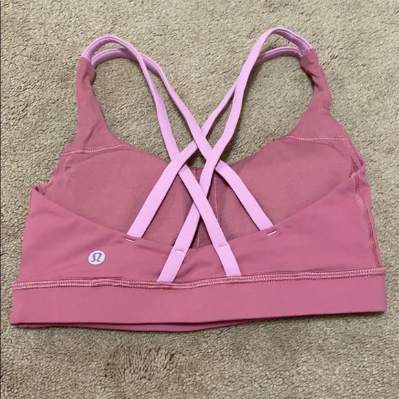 Lululemon Cherry Tint Rose Tea Energy Sports Bra - Picture 4 of 11